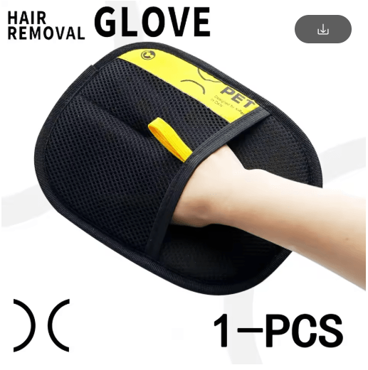 Electrostatic Pet Hair Removal Grooming Glove for Cats & Dogs