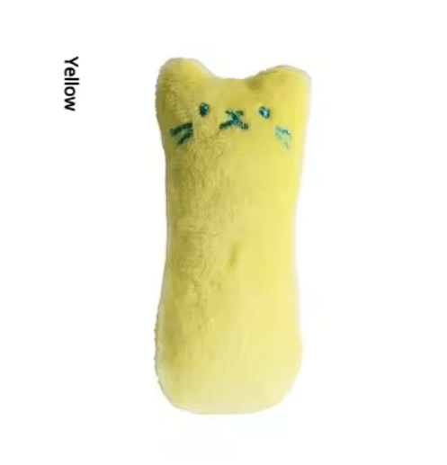 Catnip Teeth Grinding Plush Toy Interactive Chewing & Vocal Cat Toy for Cats