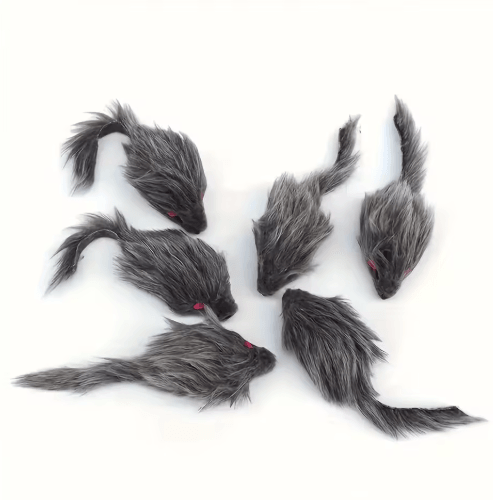 Plush Mouse Cat Toy Set – Interactive Hunting & Teasing Toys for Cats