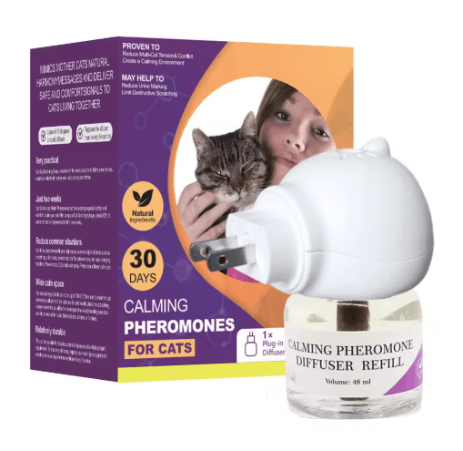 Cat Pheromone Diffuser Starter Kit – 30-Day Calming Plug-In for Stress Relief