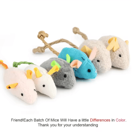 Interactive Plush Rat Cat Toy Cat Toy Mouse for Hunting, Chasing & Indoor Play