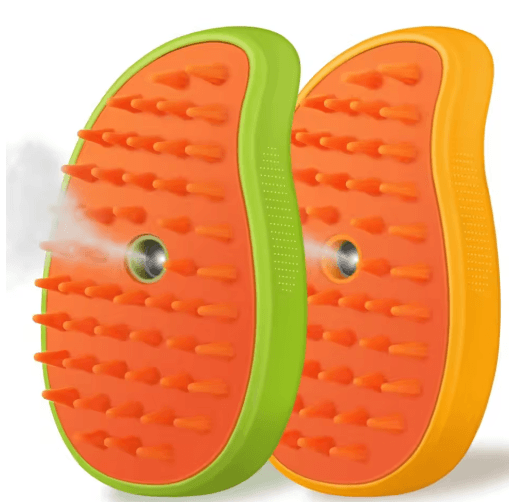 SteamGlow 3-in-1 Pet Steam Brush – Misting Grooming Comb for Cats & Dogs