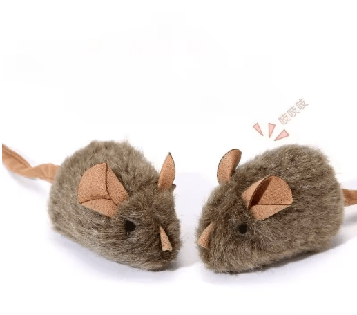 SqueakyMouse Smart Interactive Plush Cat Toy