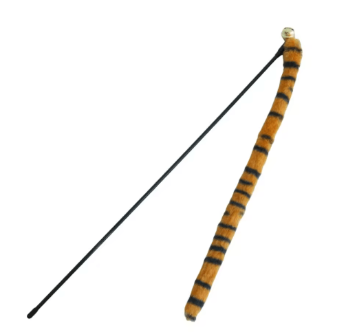 WiggleTail Cat Teaser Wand – Plush Worm Toy with Bell for Interactive Play & Teething Fun