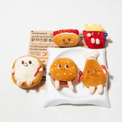 SnackPaws Catnip Plush Toy – Funny Hamburger, Bread & Hot Dog Chew Toy for Cats