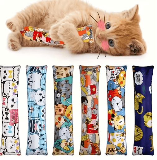 PlayPounce Plush Cat Teaser Wand – Bite-Resistant Interactive Toy for Cats & Kittens