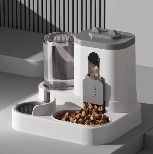 Spill Proof Automatic Pet Feeder & Water Fountain Bowl for Cats and Dogs