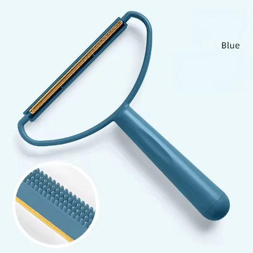 Portable Double-Sided Silicone Pet Hair Remover Brush Reusable Grooming & Fabric Cleaner