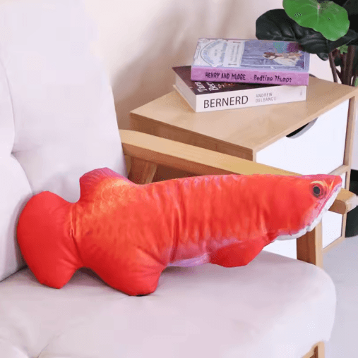Plush Catnip Fish Toy – Interactive Teeth Cleaning & Kicking Toy for Cats