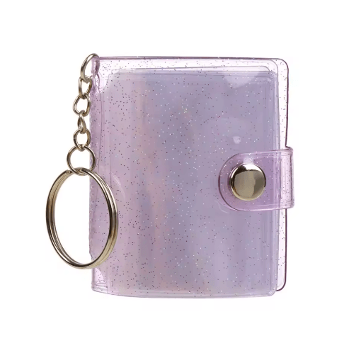 Mini Photo Album with Keychain – Portable 2-Inch Photo Holder for Photos, Cards & Keepsakes
