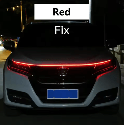 Dynamic LED Hood Light Strip – Scan Start Car Hood Decoration & Daytime Running Accent