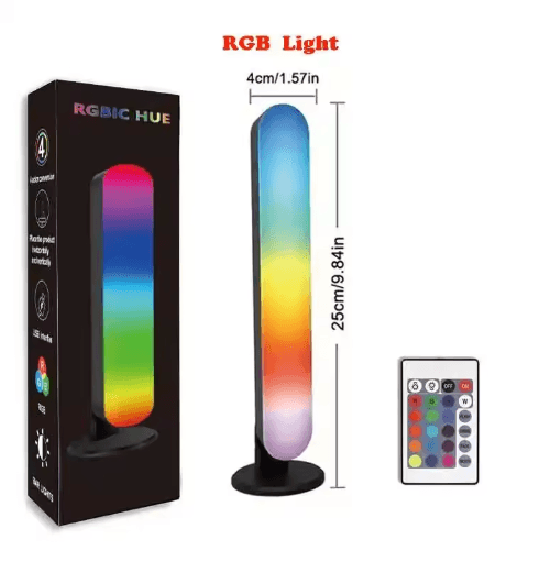 RGB Music Rhythm Light Bar USB Rechargeable Sound Reactive LED Lamp