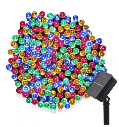 8-Color Solar Fairy Lights Waterproof Outdoor LED String Lights for Garden & Holiday Decor