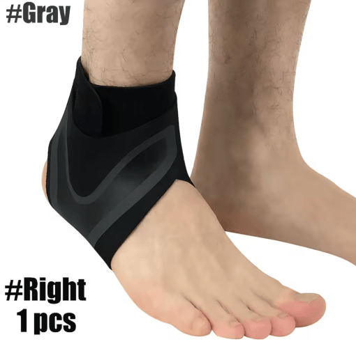 Adjustable Left or Right Ankle Compression Sleeve – Pressurized Foot and Heel Support Sock