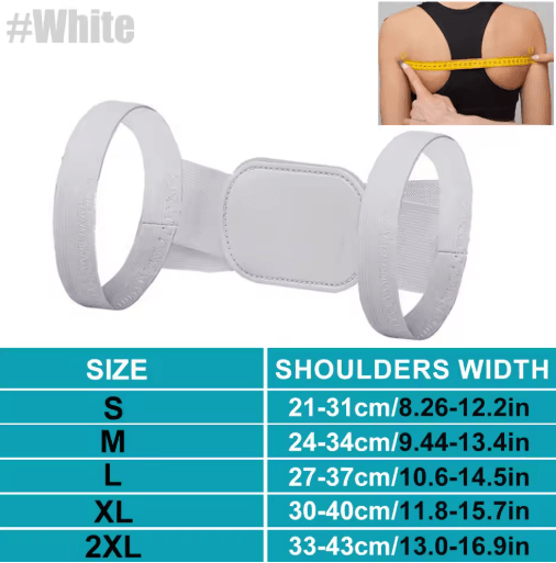 Adjustable Back Posture Corrector Belt for Shoulder, Neck & Spine Support
