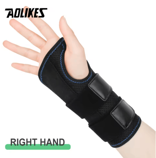 AOLIKES Wrist Brace for Carpal Tunnel – Adjustable Wrist Support Splint with 3 Stabilizing Stays for Day & Night Wear