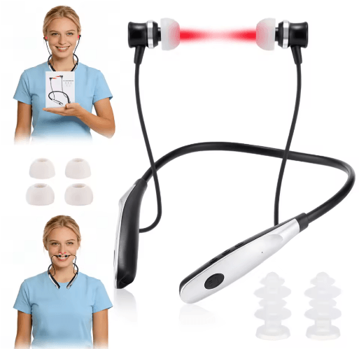 2-in-1 LED Nasal & Ear Care Device with Neck-Hanging Rechargeable Design