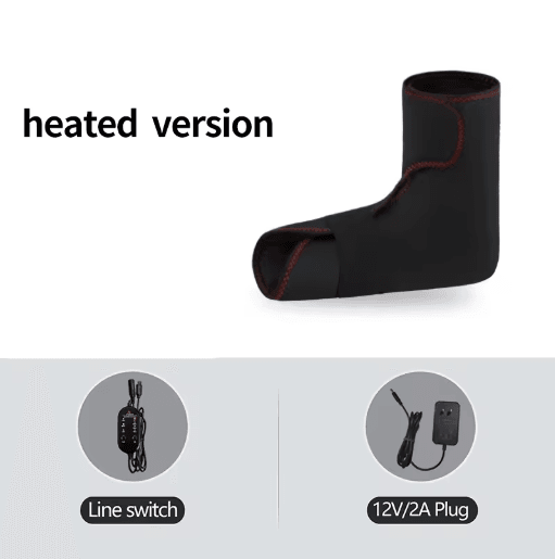 Electric Heated Foot Wrap with Vibration – Deep Heating Foot & Ankle Massager for Heel Comfort