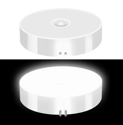 PIR Motion Sensor LED Night Light – USB Rechargeable Wireless Closet & Under-Cabinet Lamp