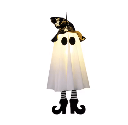 1/2/3-Piece LED Light-Up Witch Ghosts – Scary Hanging Halloween Decorations for Indoor & Outdoor Decor