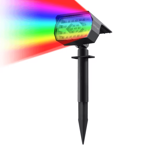 29-LED RGB Solar Spotlight with 7-Color Changing Lights