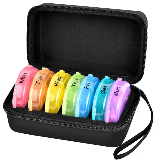 7-Day 3-Times-a-Day Weekly Pill Organizer
