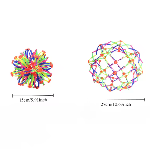 Colorful Expandable Rainbow Stress Ball – Sensory Fidget Magic Ball for Kids