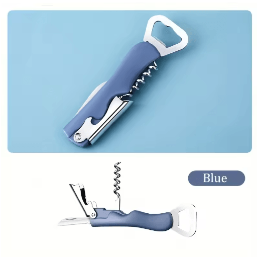 Stainless Steel Multifunctional Bottle Opener – Portable Wine, Beer & Cork Opener