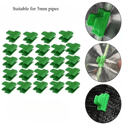 60Pcs Greenhouse Film Clips – Heavy-Duty Garden Clips for Tarp & Plant Covers