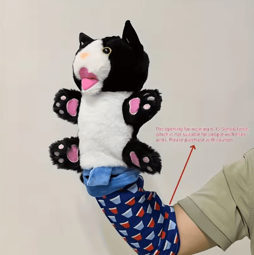 Interactive Cat Wrestling Puppet Toy – Poseable Plush Pet Play Companion