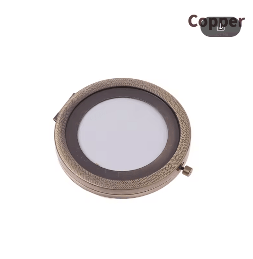 Vintage Double-Sided Compact Mirror – Foldable Mini Pocket Makeup Mirror