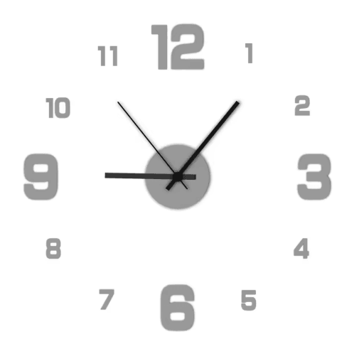Large Acrylic Mirror Wall Clock – DIY Decorative Clock Stickers for Modern Rooms
