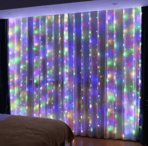 USB LED Curtain Fairy Lights – Remote Control Festive String Lights