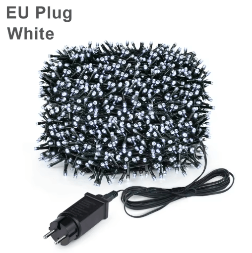 Waterproof LED Christmas String Lights – White, Warm & RGB Fairy Lights