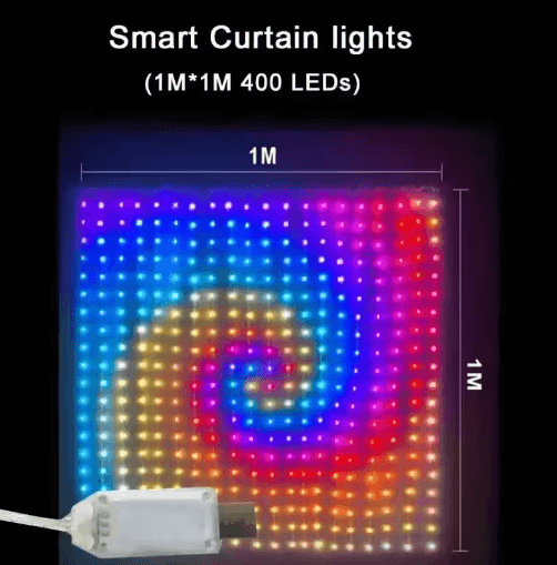 USB Smart LED Curtain Lights – App-Controlled RGB DIY Picture Fairy Lights
