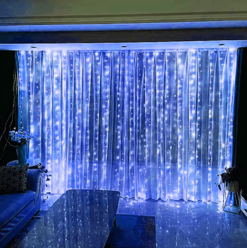 USB LED Curtain Fairy Lights – 3M/4M/6M Remote Control String Lights
