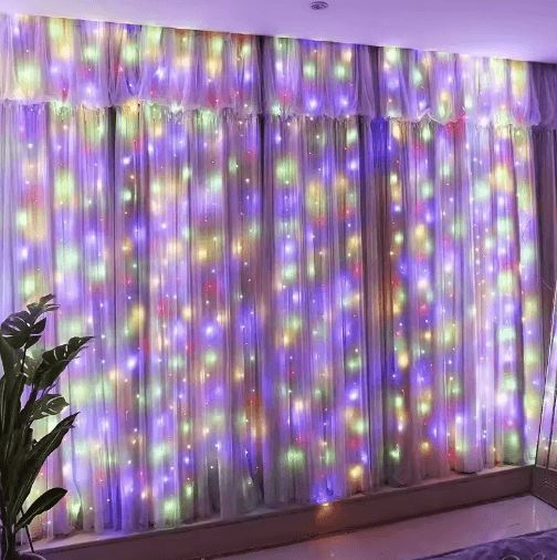 USB LED Curtain String Lights – Remote Control Fairy Garland for Home & Events