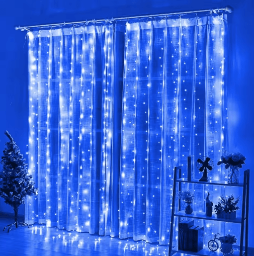USB LED Curtain Lights – 8-Mode Remote Fairy Garland for Ramadan & Eid