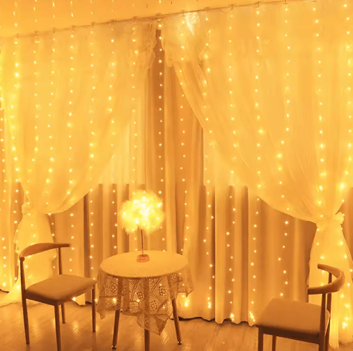 3M/4M/6M USB LED Curtain Lights – Festoon Garland for Christmas & Weddings
