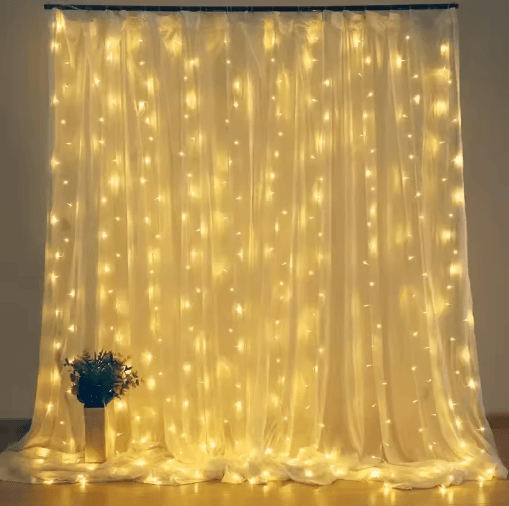 3M/4M/6M LED Curtain String Lights – USB Remote Fairy Garland