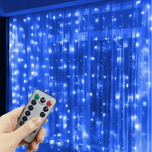 3M/6M USB LED Curtain Lights – 8-Mode Fairy Garland for Parties & Holidays