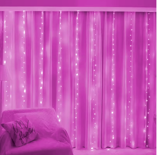 3M/6M USB LED Curtain Lights 8-Mode Remote Fairy Garland