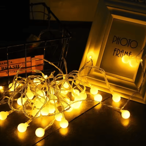 10M Ball LED String Lights – USB/Battery Fairy Garland for Outdoor Decor