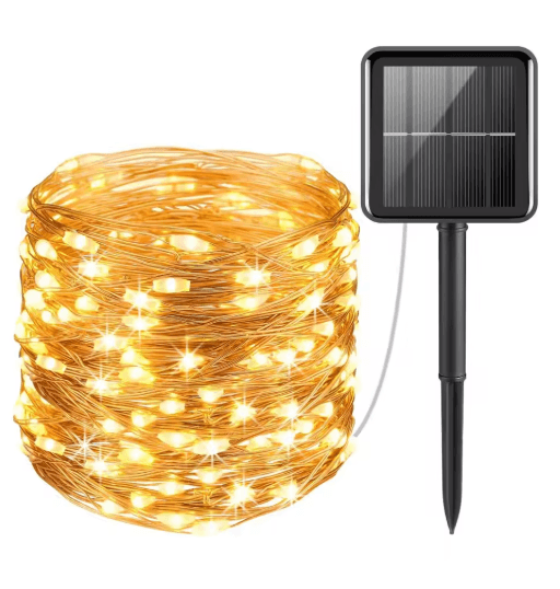 6M–33M Solar LED Fairy Lights – Waterproof Outdoor Twinkle String Lights