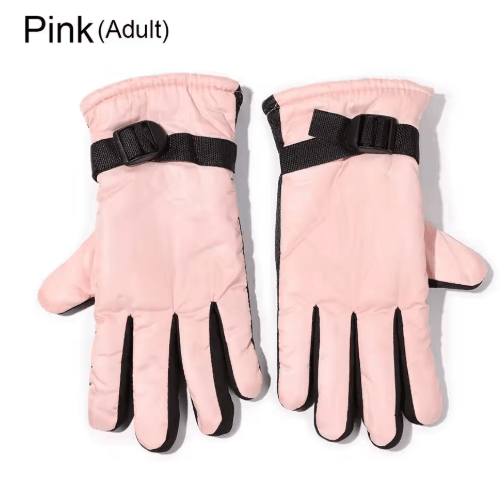 Waterproof Winter Ski Gloves – Warm Snow Mittens for Kids & Adults