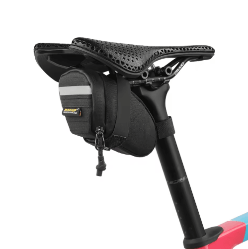 0.4L Bike Saddle Bag – Water-Resistant Reflective Rear Storage Pouch