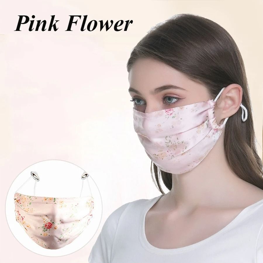 Mulberry Silk Reusable Face Mask Breathable Lightweight Washable Mask for Men and Women