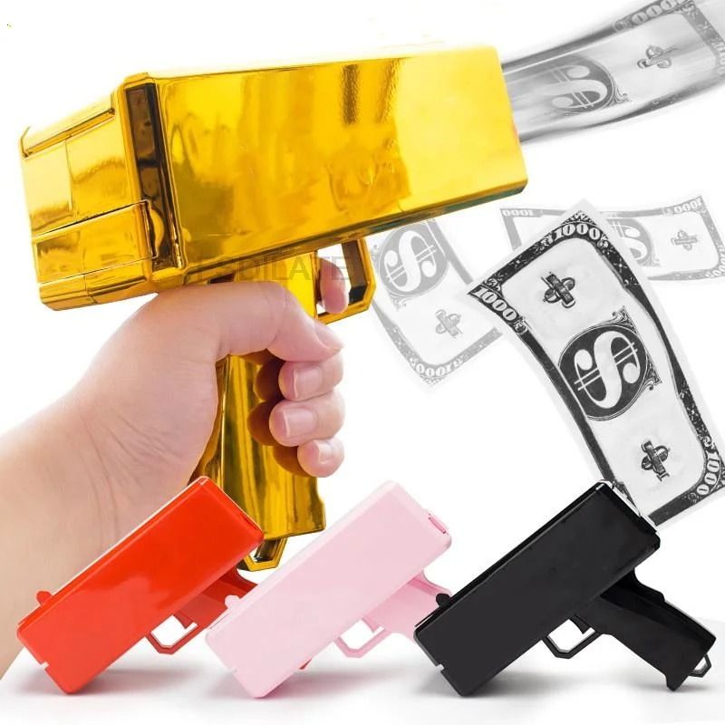 Money Weapon Party Money Gun Toy Cash Cannon with Fake Money Bills for Ev | Inspire ...