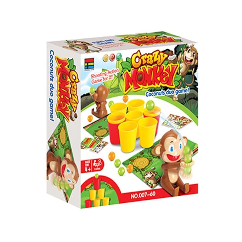 Crazy Monkey Game Two Player Interactive Shooting Tabletop Party Game