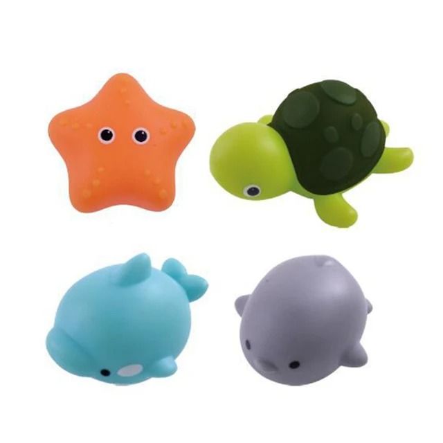 Baby Bath Toy LED Light Up Floating Animal Water Toy